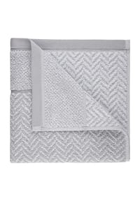 herzbach home Duschtuch Italiana 70x140 cm 500g/m², Premium-Qualität, 100% Baumwolle, gemustert - Herzbach_Italiana - Anthrazit