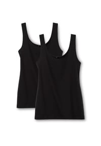 CALIDA - Benefit Women Top, 2er-Pack, U-Ausschnitt, für Damen - 001 WEISS