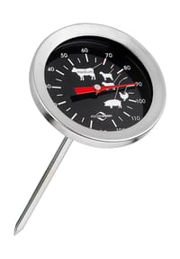 KÜCHENPROFI - Bratenthermometer, 0 -120 Grad - SILBER