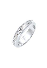 elli. PREMIUM - Ring Cocktail Bandring 925 Silber, Mit Kristallen Von Swarovski® - Gold