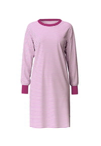 CALIDA - Damen Langarm-Nachthemd, Länge 100 cm Cotton Special - mars red