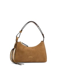 TOMMY HILFIGER STATEMENT LEATHER - Henkeltasche, Leder, Reißverschluss, für Damen - GB8 COGNAC