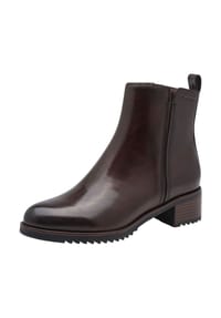 MARCO TOZZI® - Leder Stiefelette - Mocca