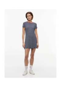 TOMMY Jeans - Shirtkleid, figurbetont, für Damen - 0A7 BLUE
