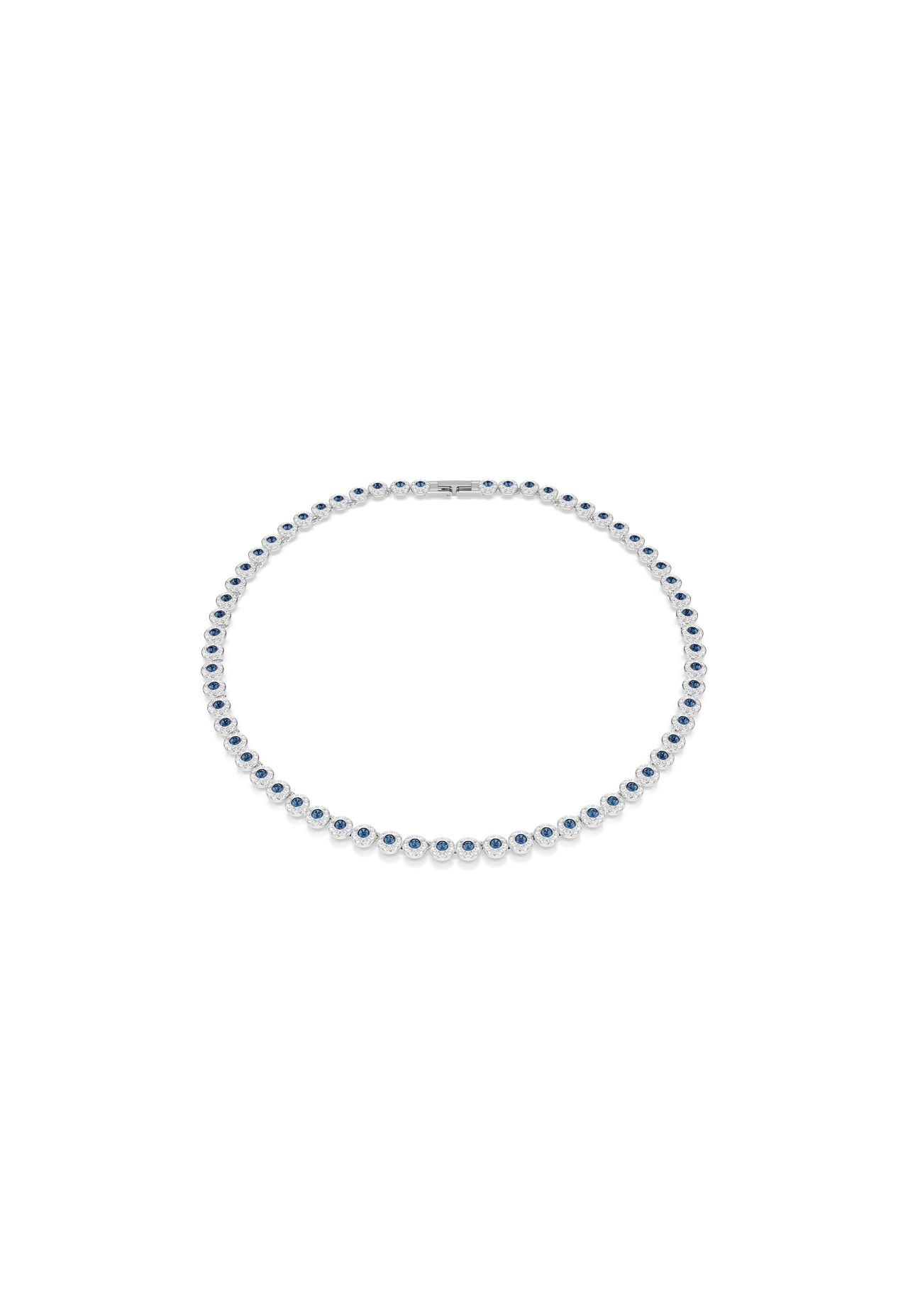 Swarovski Una Angelic Halskette, Rundschliff, Rhodiniert Blau - Bild 7