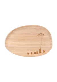 räder Tablett "Kleine Stadt" - WUNDERLAND - BEIGE