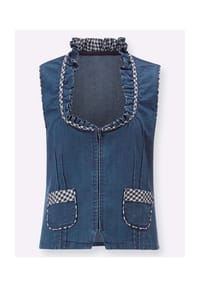 Sieh an! - Jeans-Weste - blue-stone-washed