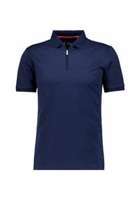 RAGMAN - Polo jacquar mercerisie, 70 MARINE, XXXL - 70 MARINE