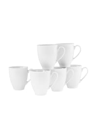 CreaTable - Valencia Weiss, Kaffeebecher 6-tlg - Weiss