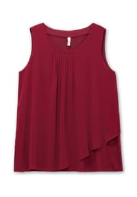 sheego - 2-in-1-Top - rubinrot