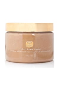 KEDMA - Schwarzer Schlamm Haarmaske, reparierend, 400g - weiß