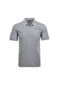 RAGMAN - Herren Poloshirt - Oberteil, Softknit-Polo, Baumwollmischung, Brusttasche, Knopfleiste, kurz, einfarbig - 006 WEISS
