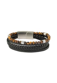 Adelia's - Adelia's Herren Armband aus Edelstahl - silber