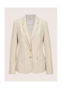MADELEINE - Longblazer mit Nadelstreifen - perlweiß / beige / melange
