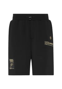 PLEIN SPORT - Shorts - black/lightgold