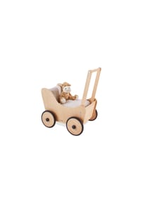 Pinolino® - Puppenwagen 'Sarah', inkl. Bettzeug Dessin 'Blümchen', rosa, 4-tlg. - klar