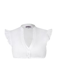 MarJo - Dirndlbluse "Kienberg", Rüschen, für Damen - 100 WEIß