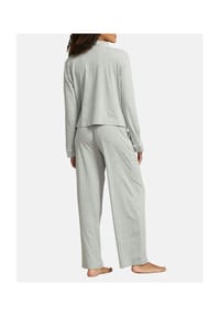 POLO RALPH LAUREN - Schlafanzug Polo Essentials, Knopfleiste, für Damen - 202 GRAU-MEL.