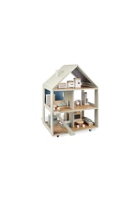 Pinolino® - Puppenhaus auf Rollen 'Yari' inkl. Puppenhausmöbel, 19-tlg. - 