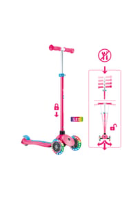 GLOBBER - PRIMO PLUS LIGHTS fuchsia pink, mit Leuchtrollen - pink