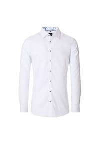 Venti - Herren Businesshemd uni Body Fit - Weiß