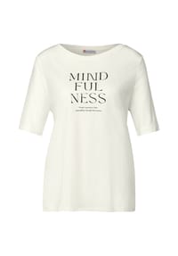 Street One - T-Shirt, Halbarm, für Damen - 20108  OFF WHITE