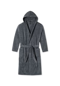 SCHIESSER - Essentials Bademantel, Kapuze, 3/4-Länge, für Herren - C2 200 ANTHAZIT