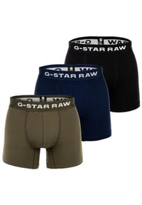 G-STAR RAW - Pants, 3er-Pack, Logo-Bund, für Herren - G163 BLACK/GREEN/BLUE