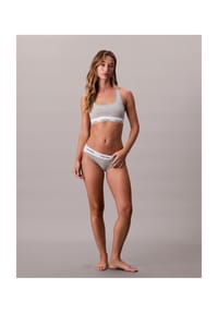 Calvin Klein - Icon Cotton Modal Bralette, Logo-Bund, für Damen - 100 WHITE