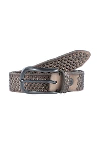 B.BELT - Nietengürtel Leder - chocolate brown