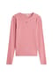 TOMMY Jeans Langarmshirt, Label, Rippstruktur, für Damen Bild 4