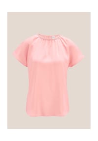 MADELEINE - Blusenshirt mit Glanz-Akzent - kiesel