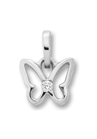 ONE ELEMENT Shine Bright Line - Zirkonia Schmetterling Anhänger aus 925 Silber - silber