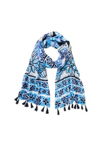olsen - Schal mit Panneaux-Print - Bay Blue
