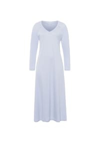 HANRO - Langarm Nachthemd Pure Essence 130cm - blue glow