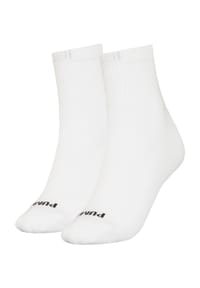 PUMA® - Socken, 2er-Pack, Logo-Stickerei, für Damen - 001 WHITE / BLACK