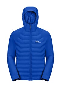 Jack Wolfskin - Übergangsjacke "Routeburn Pro Hybrid", Kapuze, winddicht, für Herren - VIBRANT BLUE