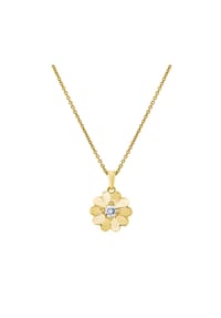 VANDENBERG - Damen Anhänger mit Kette, 585er Gold, 1 Diamant ca. 0,10 Karat - Gelbgold