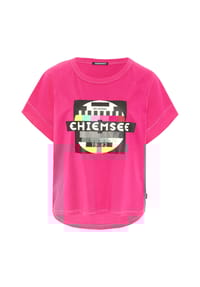 CHIEMSEE - T-Shirt mit NO-SIGNAL-Print - Beetroot Purple