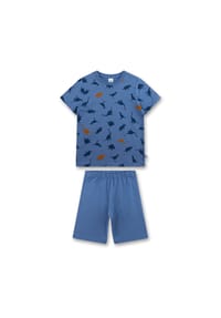 Sanetta - Jungen Schlafanzug - kurz, Kids, Nachtwäsche, Pyjama, Baumwolle - Blau