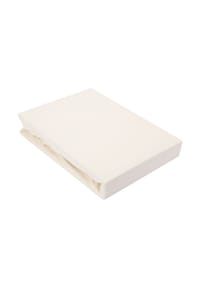 GALERIA home - Biber-Spannbetttuch - CREAM - TURTLE DOV
