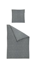 irisette® - Flausch-Cotton Bettwäsche Set Mink 8872 - 11 silber