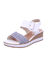 remonte® - Leder Sandalen - Weiß/Blau