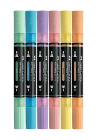 Faber-Castell - Acryl-Marker-Set, 6-teilig - BUNT, mehrfarbig