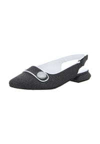 SIMEN - Sling Pumps - schwarz/weiss