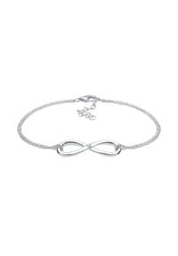elli. DIAMONDS - Armband Infinity Ewig Diamant (0.03 Ct.) 925 Silber - Gold