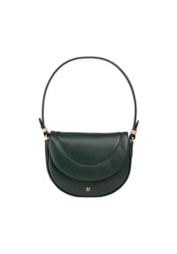 DuDu Panarea - Schultertasche Leder 22 cm - black
