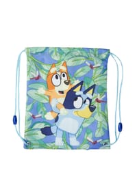 COFI - Bluey Turnbeutel Lunchbag mit Regenbogenmotiv für Kinder mit Kordelzug - 