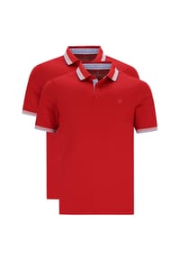 hajo - Poloshirt 2er Pack Pique - Admiralsblau