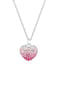 Nenalina Halskette Herz Pink Ombré Kristalle 925 Silber Bild 1